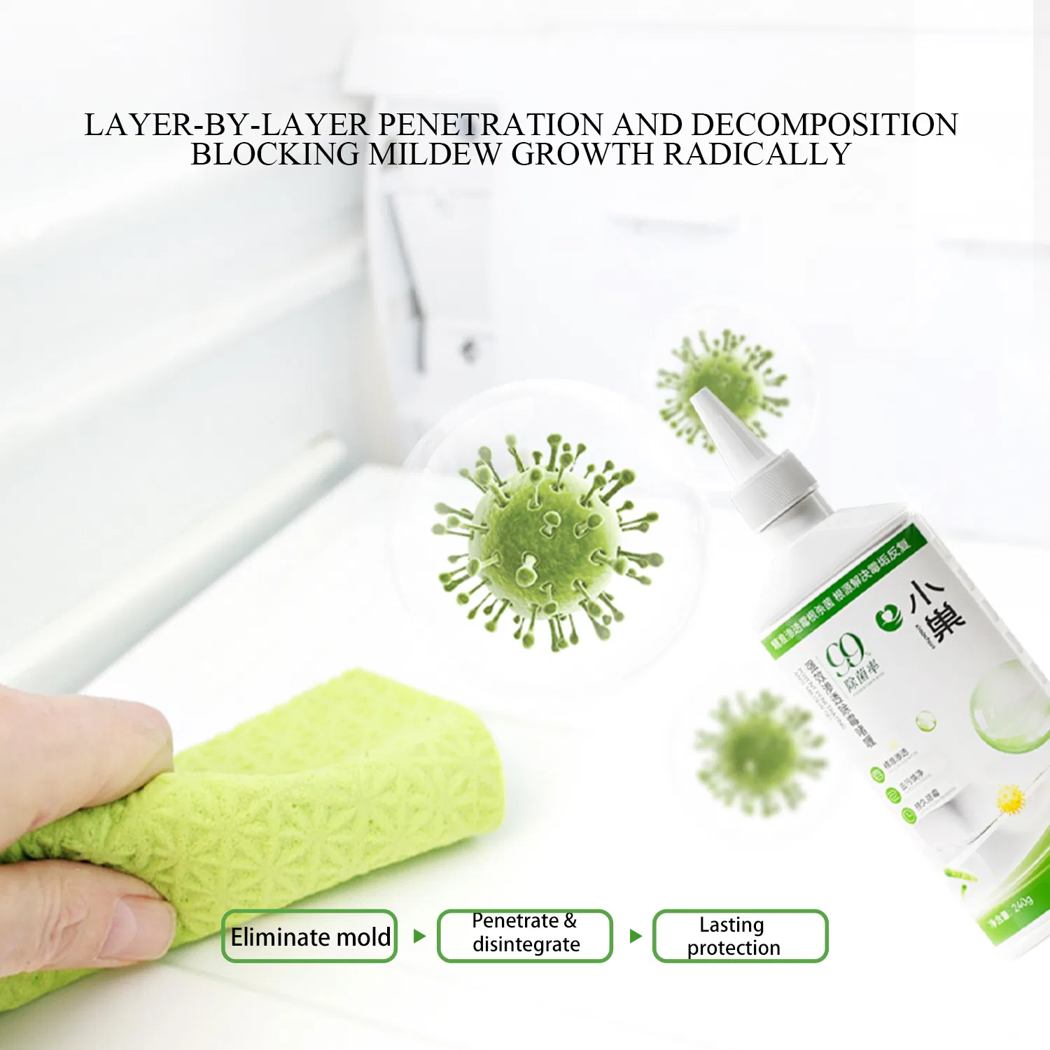 High-Efficiency Glass Cleaner with Surfactants and Alcohol Solvents for Anti-Fog Protection