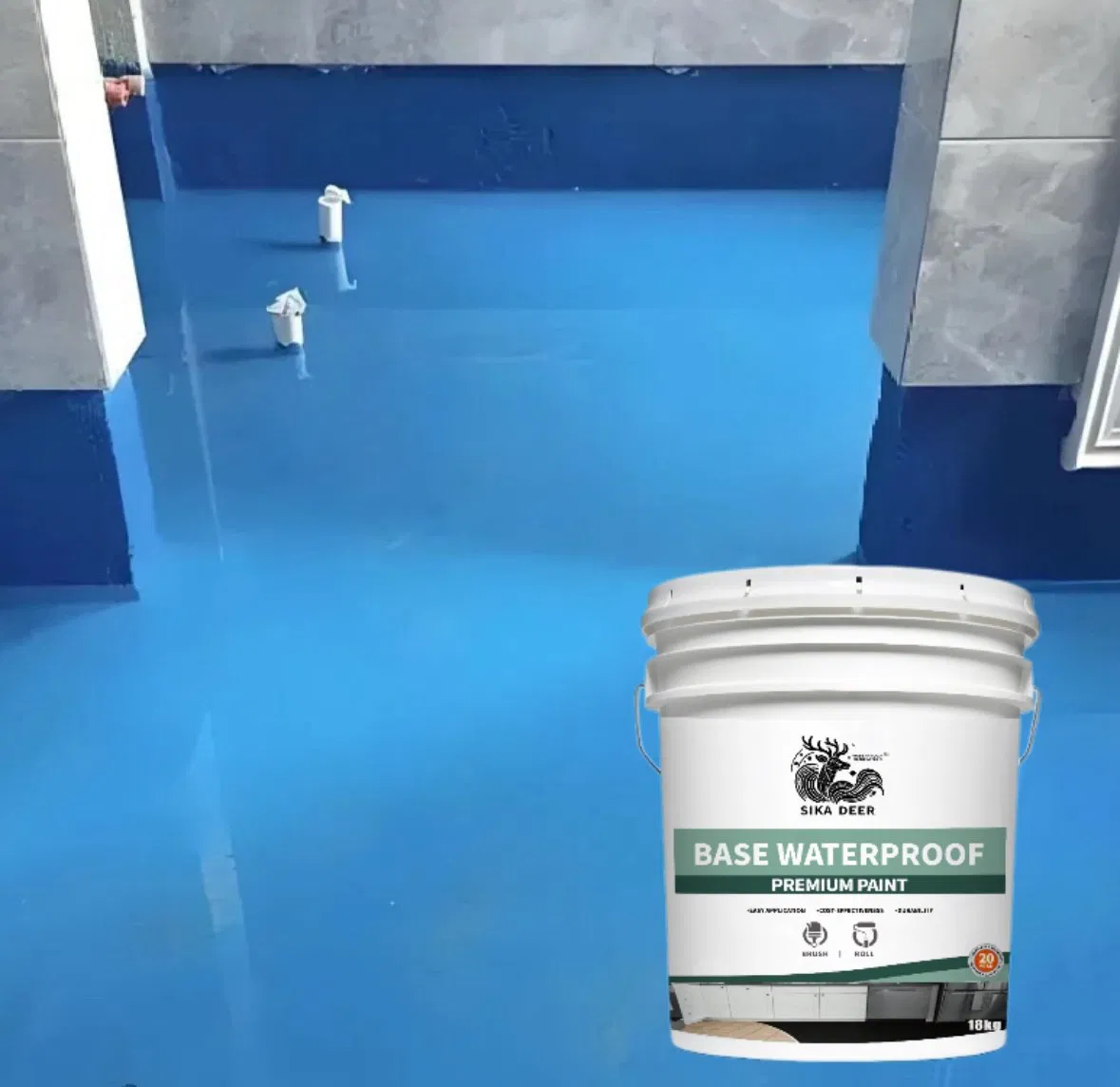 Eco-Friendly and Low Voc Eco-Friendly Waterproof Coating Base Waterproof Coating