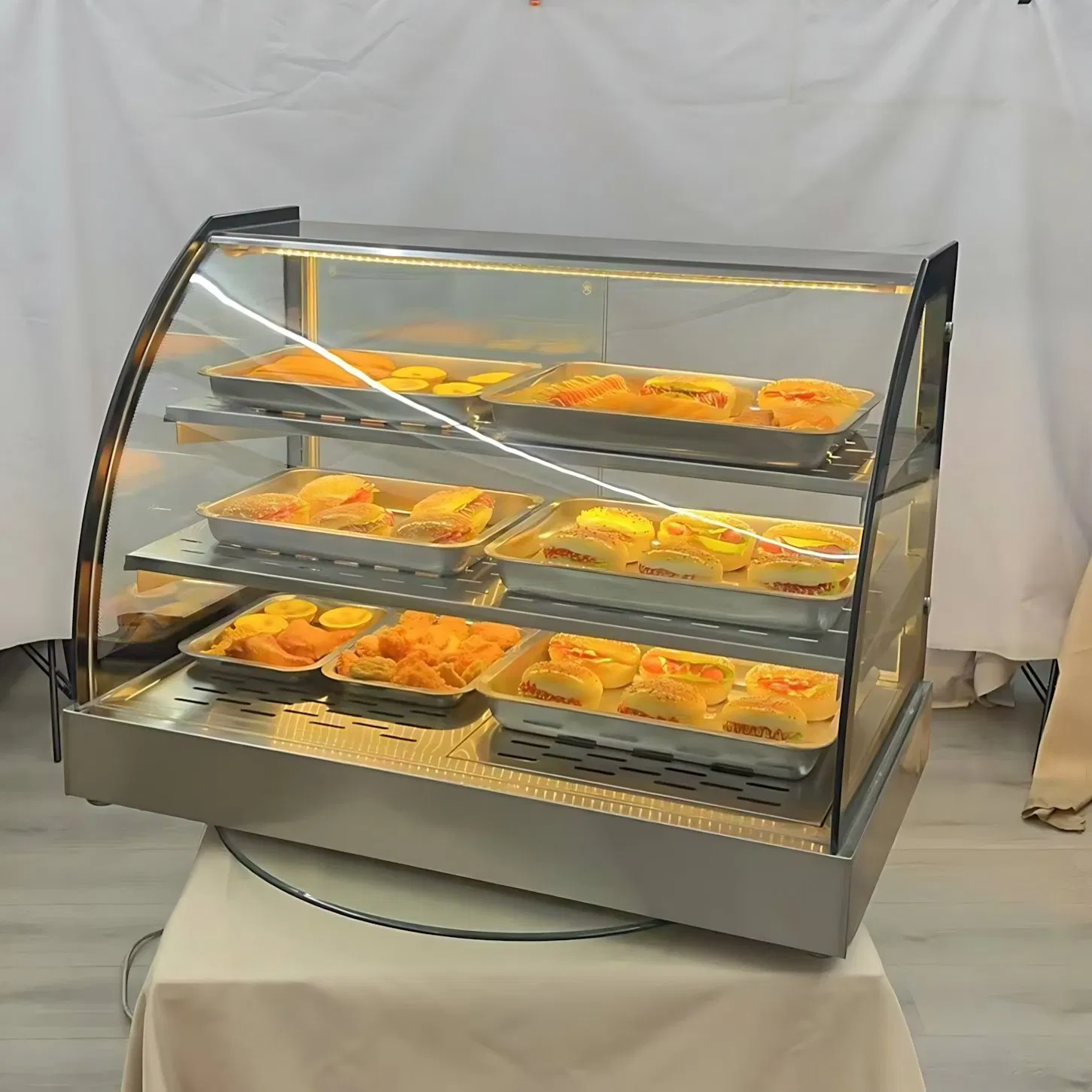 Digital Thermostat Controlled Arc Food Warmer for Precise Temperature Management