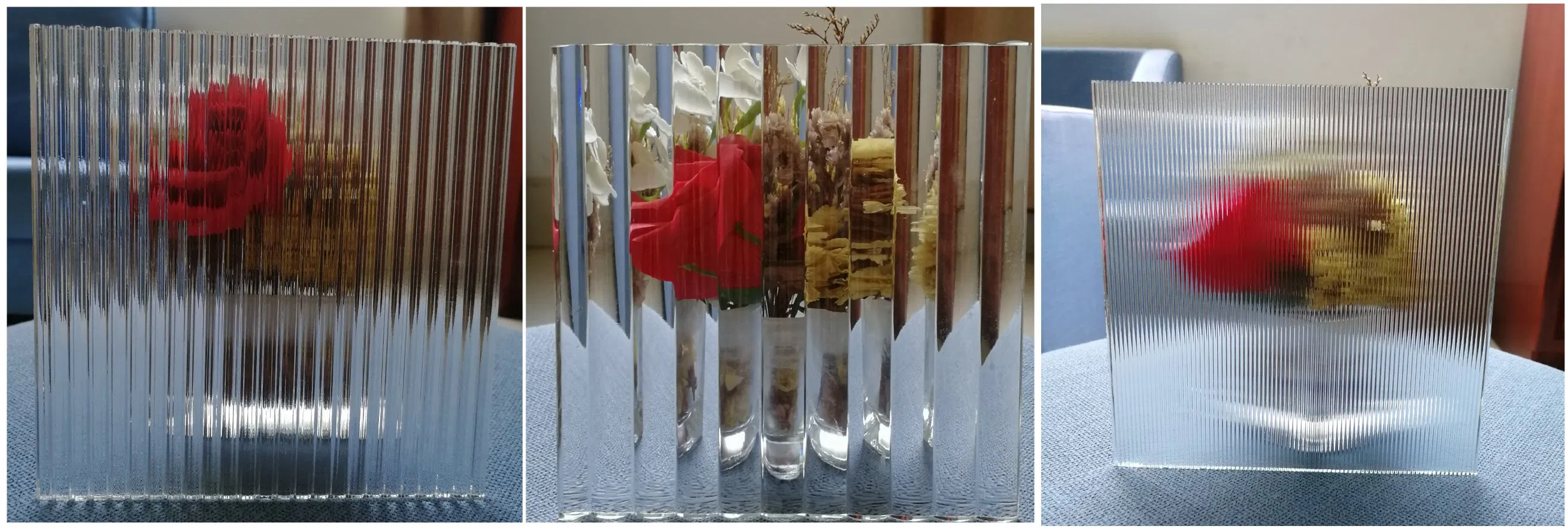 3/4/5/ 6mm Clear Rolled Figured Patterned /Tempered Decorative Glass for Window/Shower Room