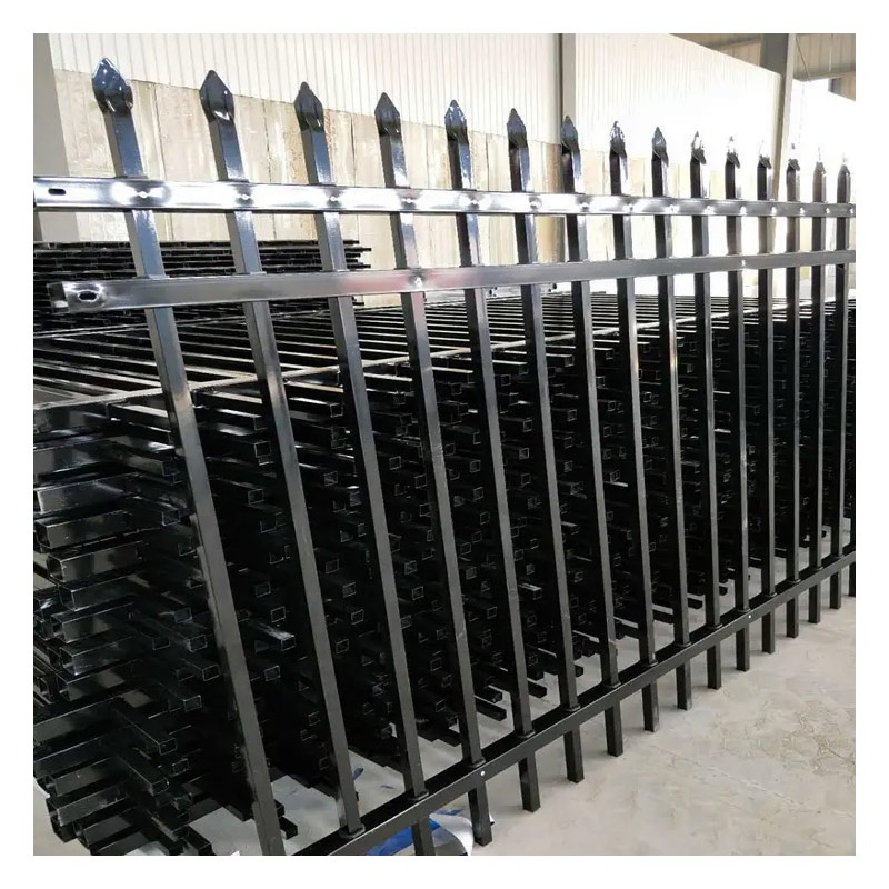 Palisade Window Balack Antitheft Assembled Used High Temporary Aluminum Panel Farm Vinyl Privacy Sheep Field Barbed Small Wall Picket Pool Whit Zinc Steel Fence