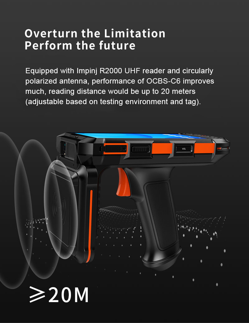 5.5inch Handheld Android Barcode Scanner Mobile Data Terminal Rugged Industry PDA