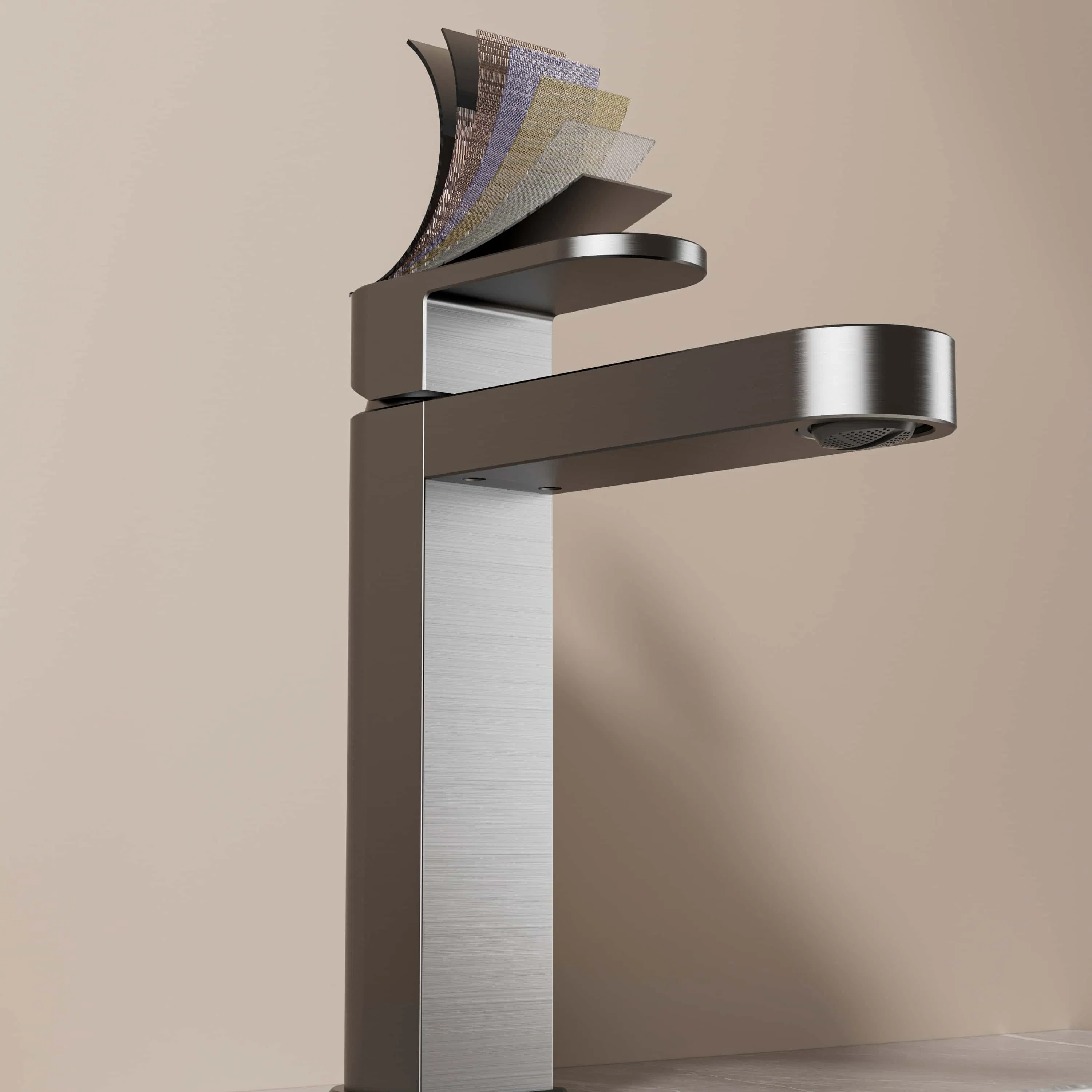 Смеситель для раковины Space Aluminum, современный стиль