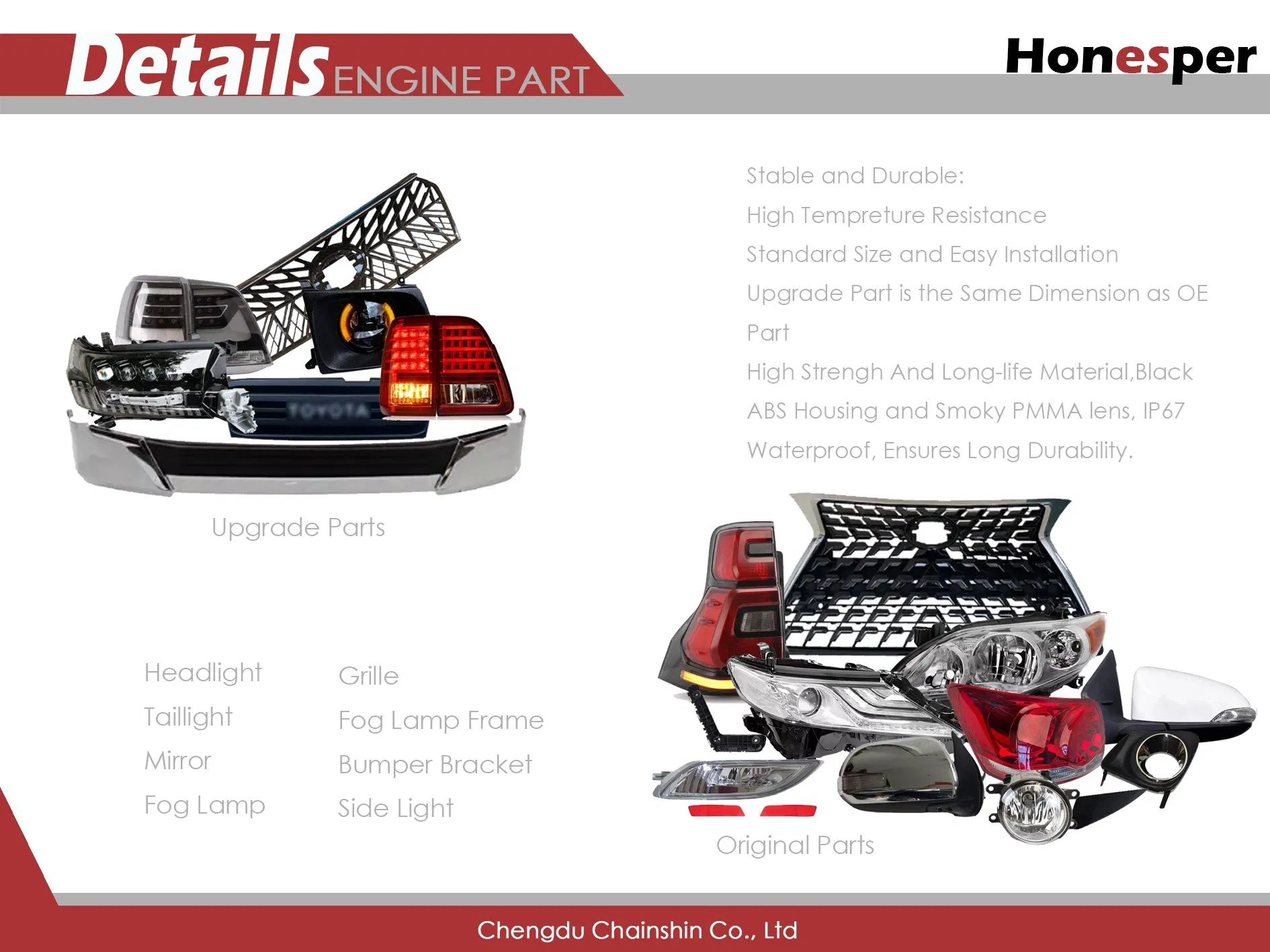 Противотуманная фара задняя для Lexus RX270/350/450 2008-2015
