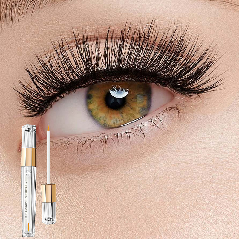 Natural Vegan Organic Eye Lash Growth Nourishing Liquid Oil Eyelash Serum Grow Lashes Oil Eyelash Enhancer Free Lash Serum
