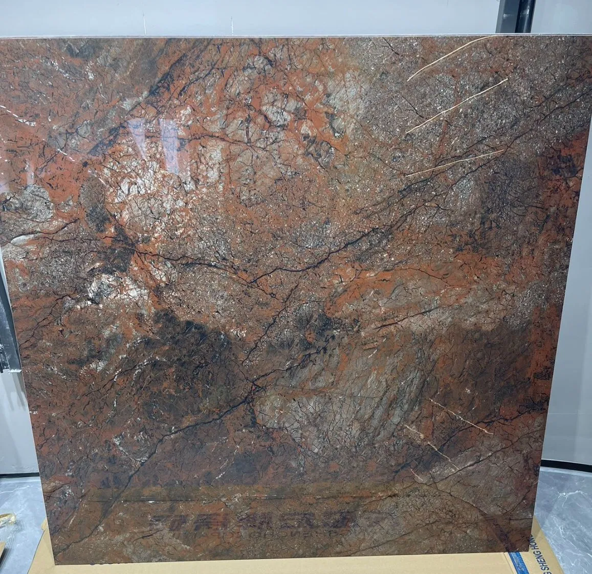 Керамическая плитка глянцевая мрамор 1200x1200 мм