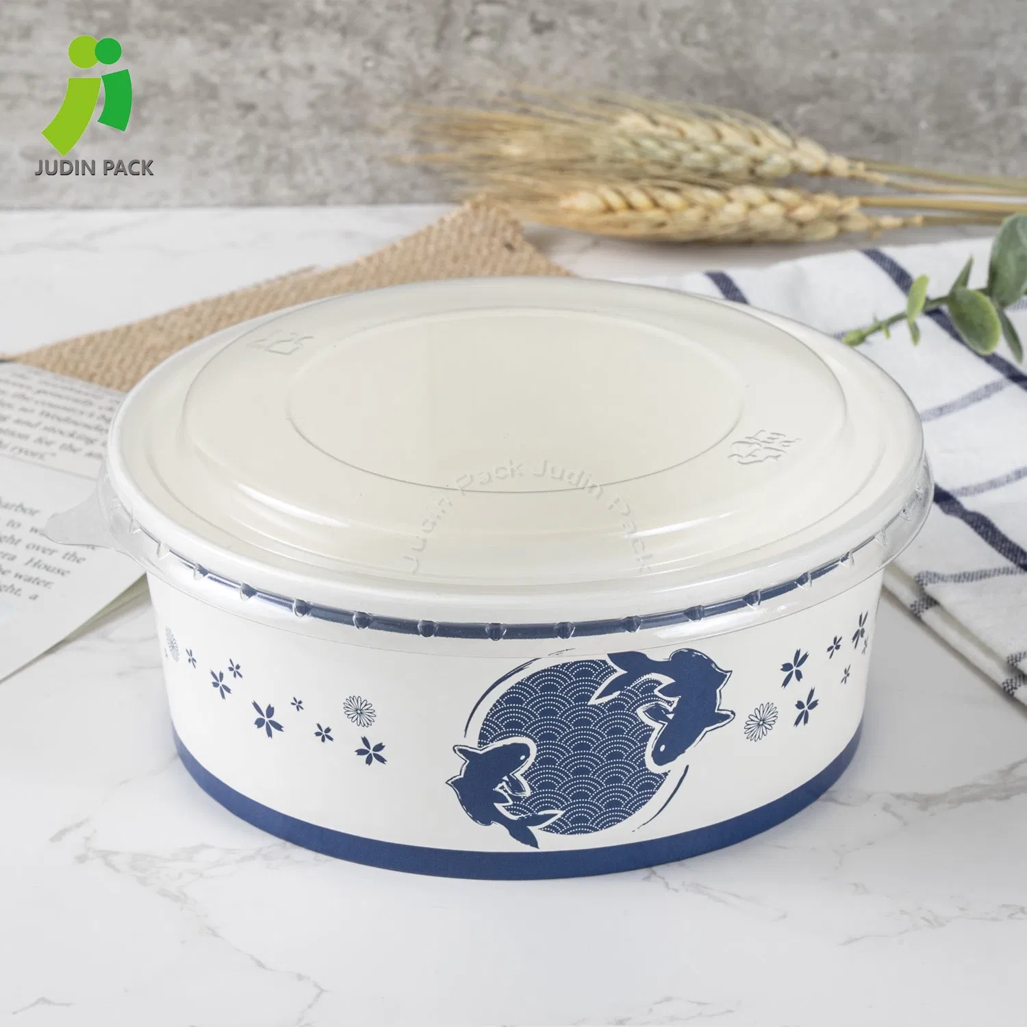 Fast-Food Box a Salad Bowl 100% Recycled Food Grade Paper