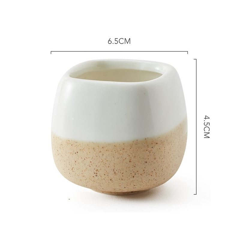 Горшок керамический квадратный для суккулентов