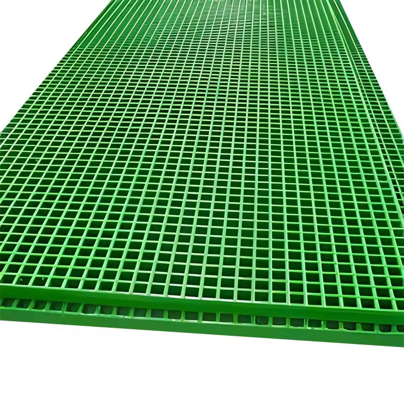 Best-Selling Molded Forming Custom FRP Grating Lightweight High Strength Fiberglass Grating for Road Construction