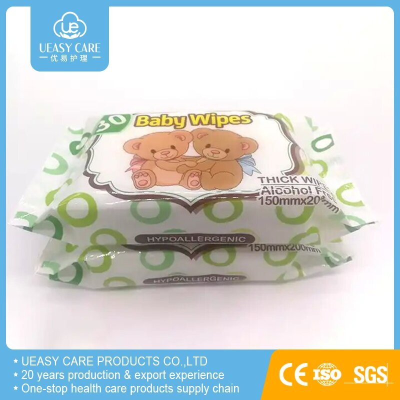 Eco-Friendly Bamboo Fiber Purified Water Alcohol-Free Flushable Baby Wipes Professional Wet Wipes Manufacturer Factory Baby Care Cleaning Product Skincare Wipe