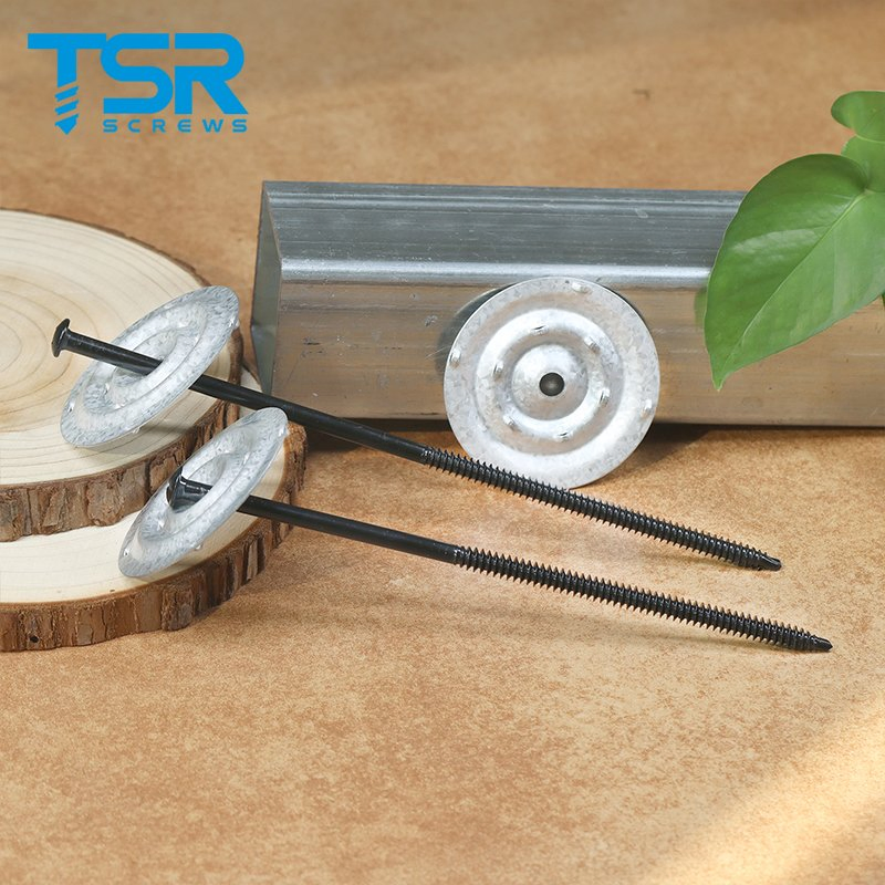 TSR/Tsingri AZ-55 Galvalume Steel Barbed Sheet Metal Seam Plates for Insulation & Membrane Screws