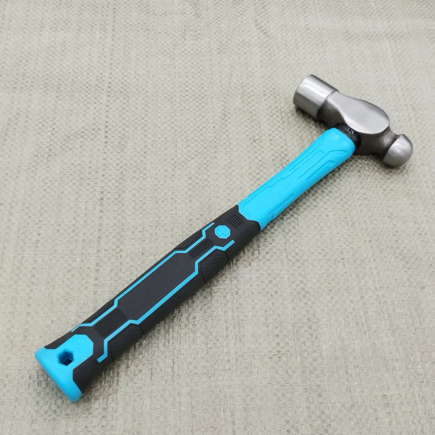 Industrial Ball Pein Hammer 16oz-48oz, Drop Forged Carbon Steel with Milled Face