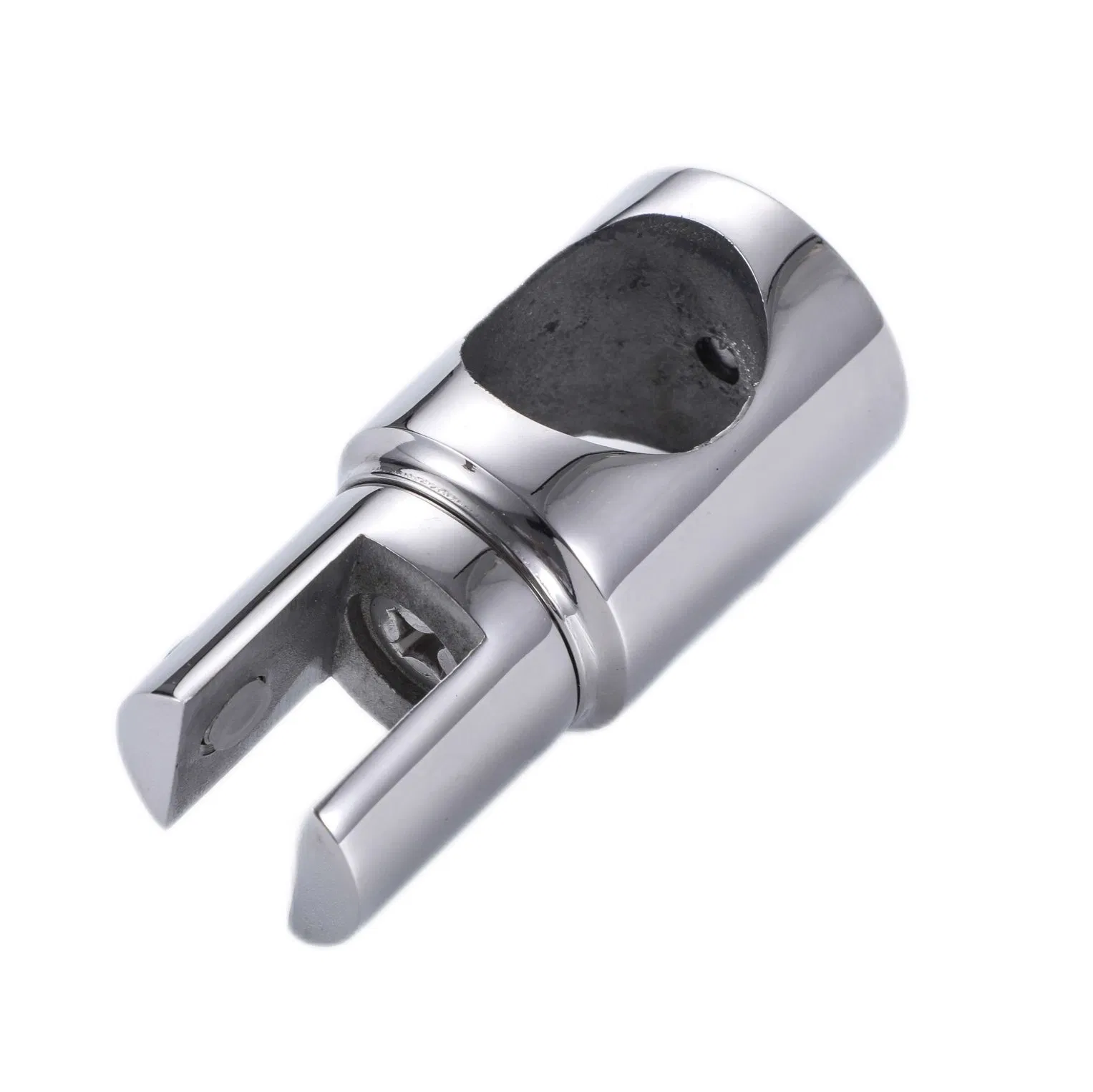 OEM Bathroom Fittings Accessories SUS304 Shower Rod Accessories Round Tube Pipe Fitting Bathroom Door Connector Glass Bracket Clamp