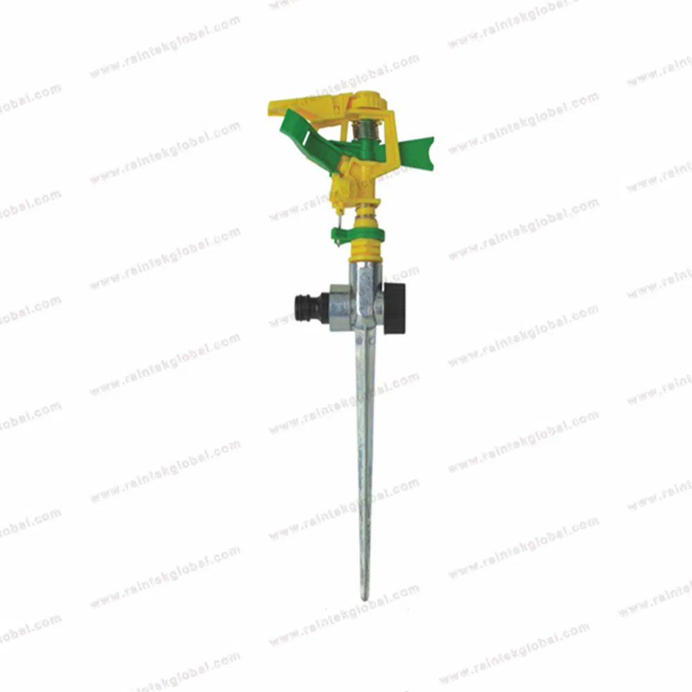 1/2" Adjustable Impact Sprinkler and Plastic Spike for Agriculture Irrigation