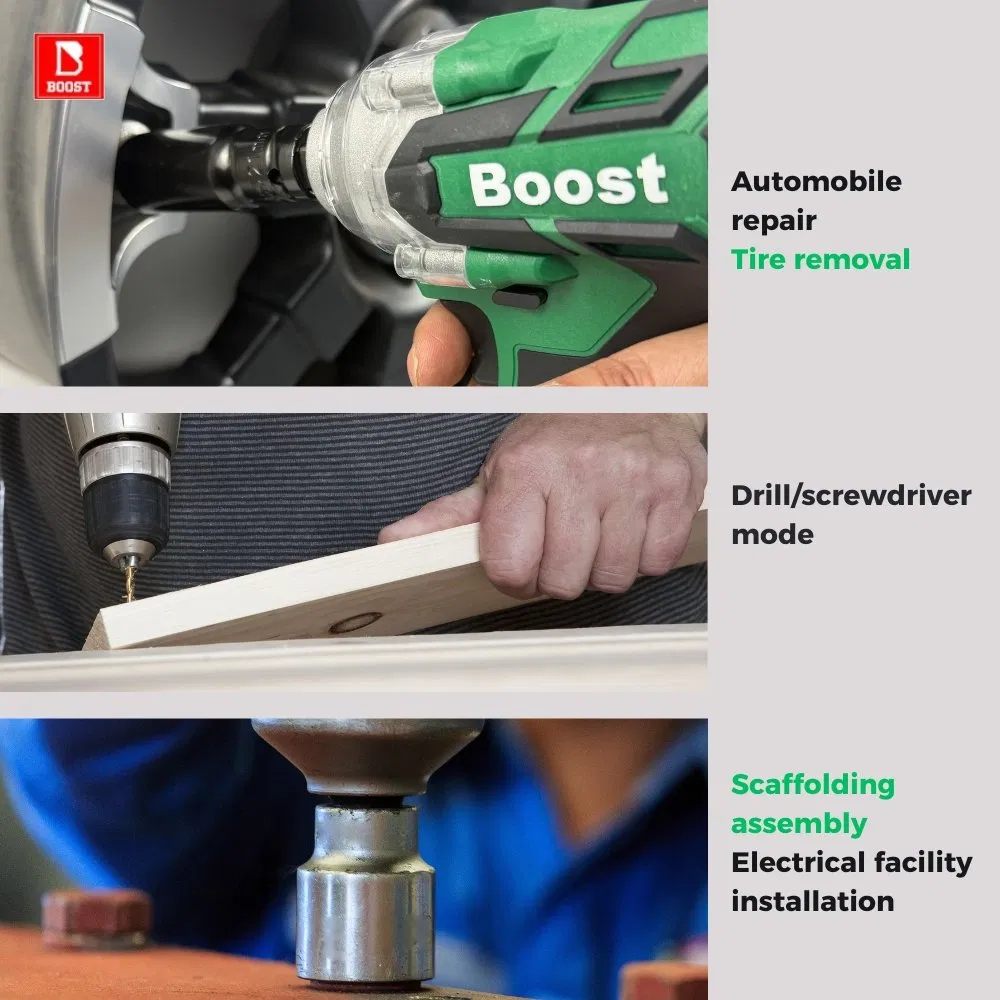 Cordless Power Tools Electric Wrench and Brushless Angle Grinder