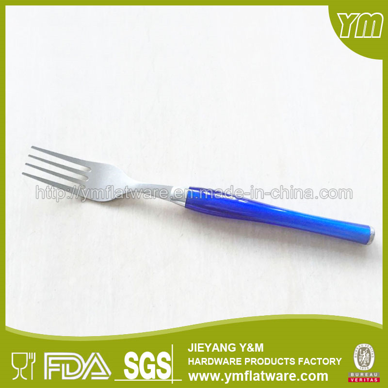 International Stainless Steel Colorful Handle Plastic Flatware Fork and Spoon