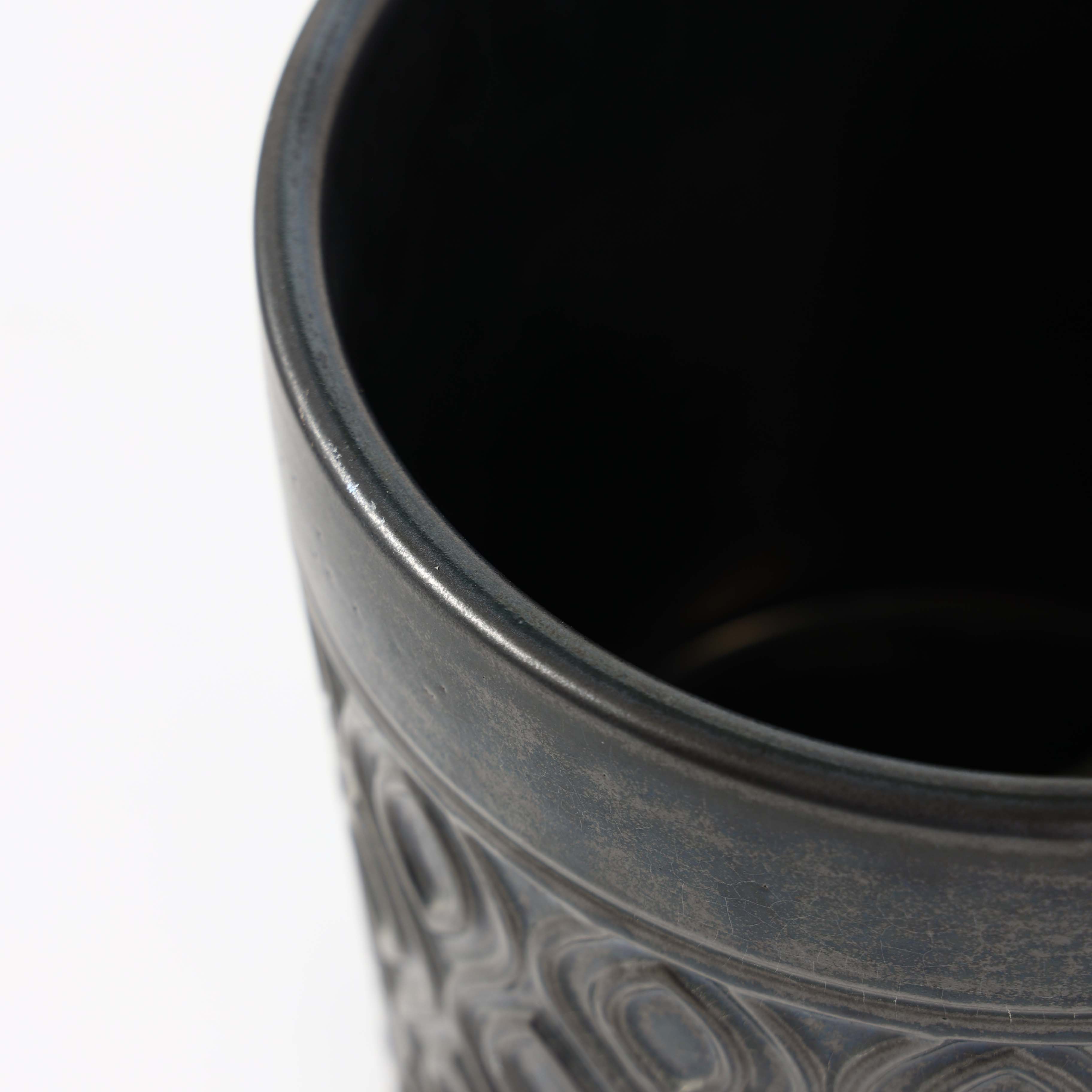 Горшок керамический цветочный глазурованный многоразовый