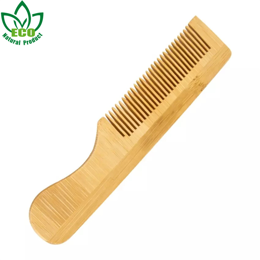 Eco-Friendly Natural Bamboo Comb Wholesale Biodegradable Hair Comb for Home Hotel Salon