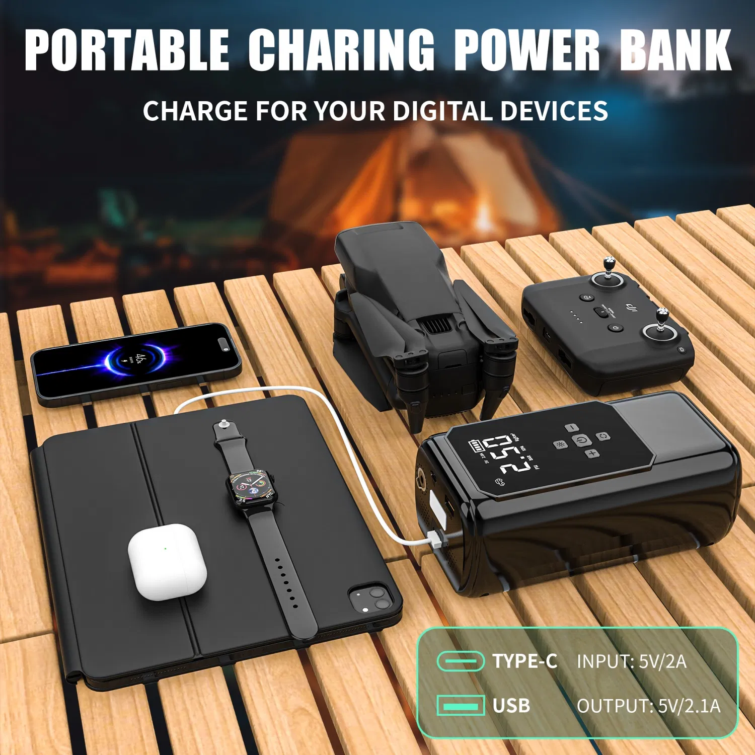 Promotion Portable Emergency Car Pump Emergency Jump Starter 12V Portable Auto Booster Power Bank Car Battery Jump Starter Tire Tester Air Compressor Combo Set