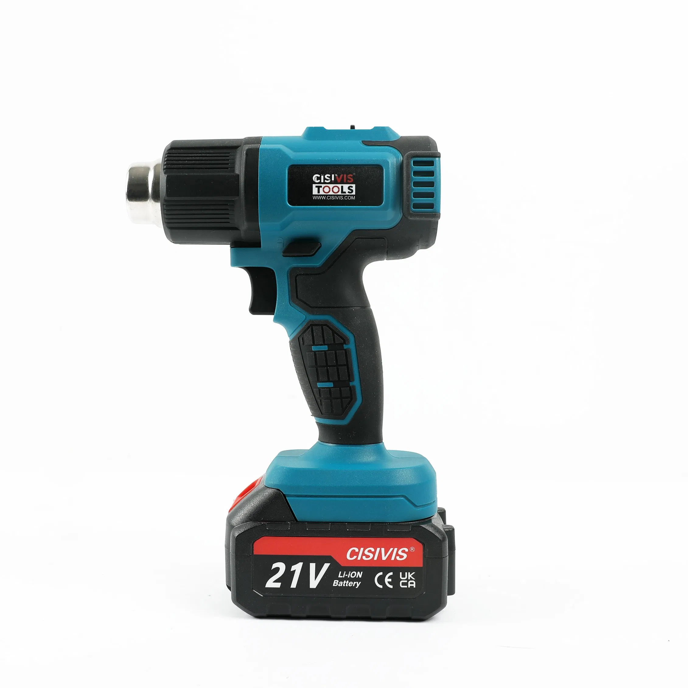 Cisivis Distribute Price 21V Brushed Hot Air Gun Shrink Wrap Mobile Repair 300W Cordless Heat Gun with Nozzle