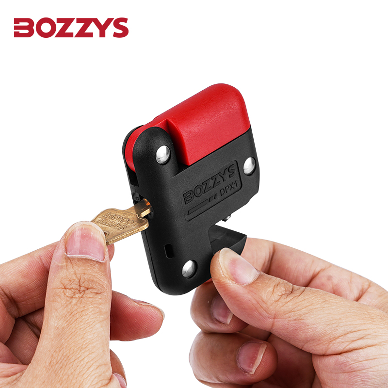 Bozzys Integrated Lock Cylinder for Molded Case Circuit Breaker Lockout