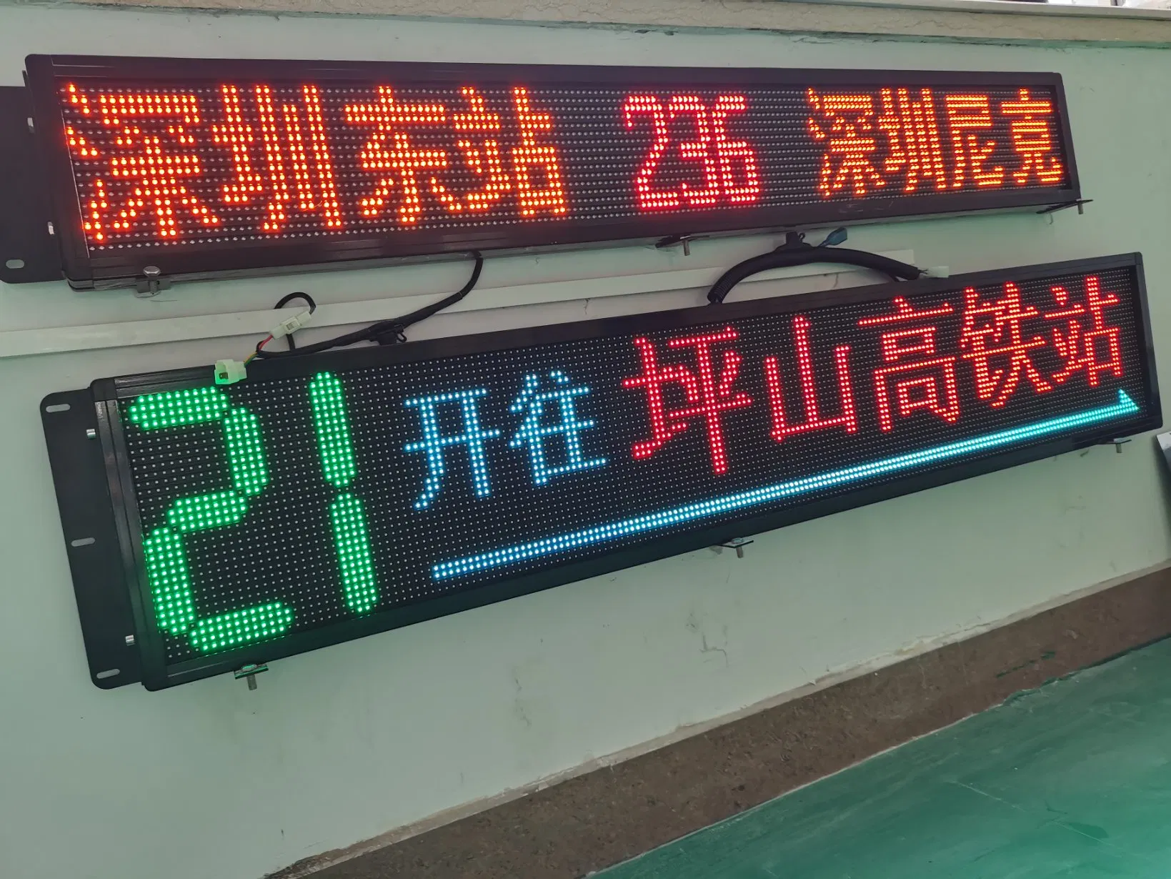 Bus Stop LED Display Sign with Scrolling Messege