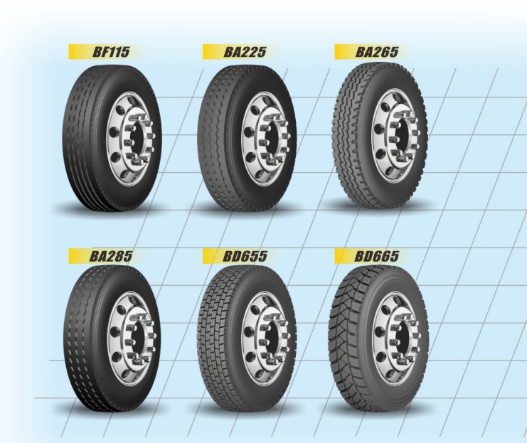 Улучшенное торможение и управление с шинами 12R22.5 BA265