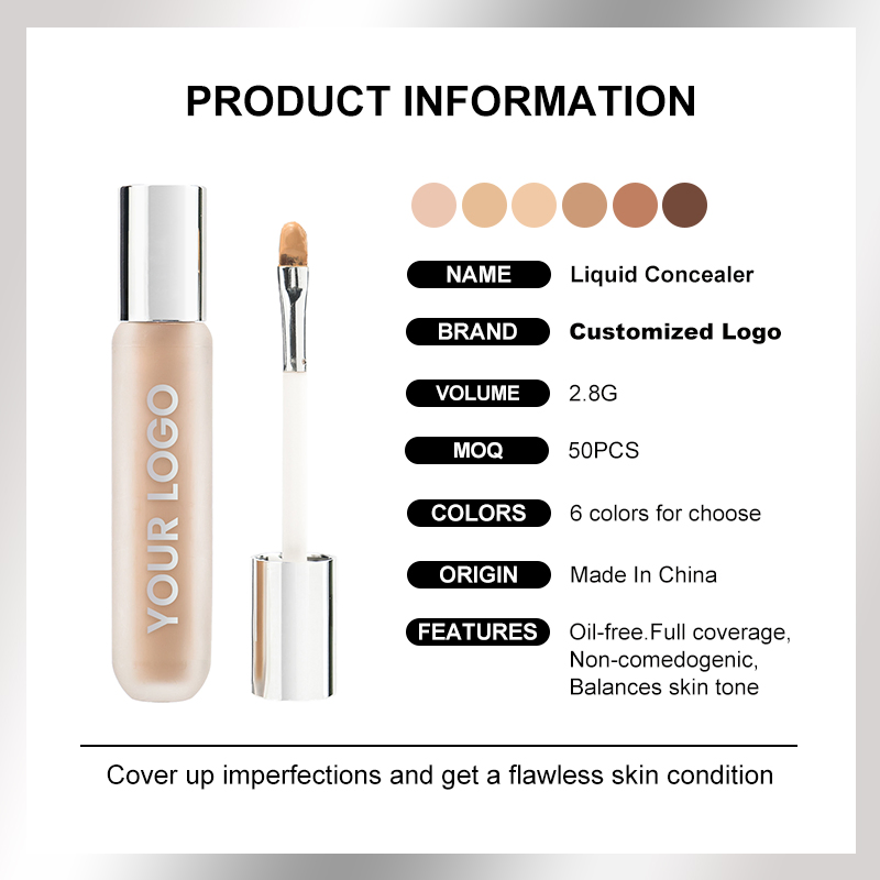 High Quality Under Eye Brightening Cream Concealer 6 Colors Make up OEM