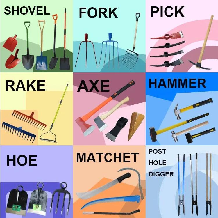 Long Wooden Handle Hardware Tool Steel Garden Farming Digging Hoe