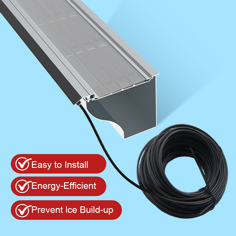 Easy-to-Assemble and Heat Rain Gutters