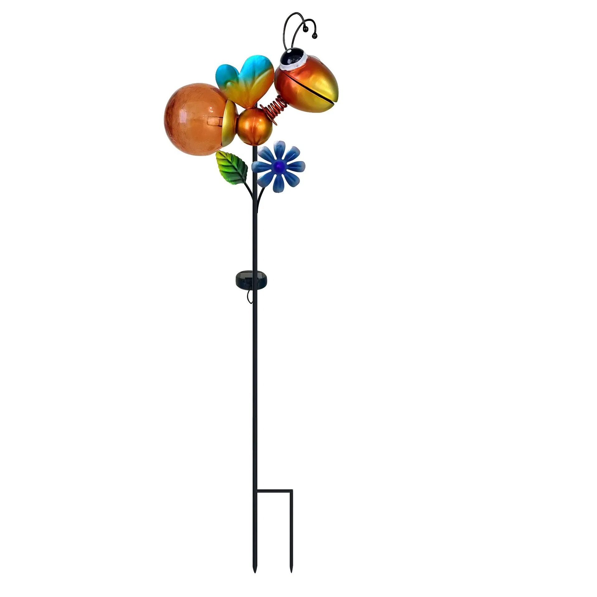 Solar Powered Decorative Lights Garden Bee Butterfly Stake for Pathway Yard Lawn Decoration Mothers Day Mom Gifts