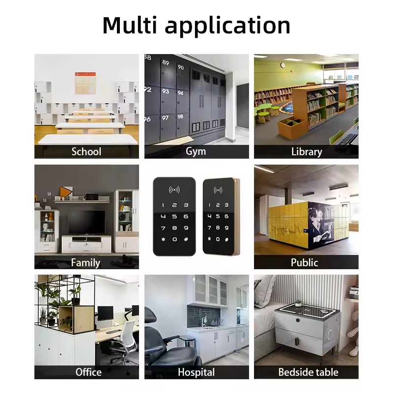 RFID Card Keypad Electronic Gym Sauna Swipe Digital Card RFID Locker Lock