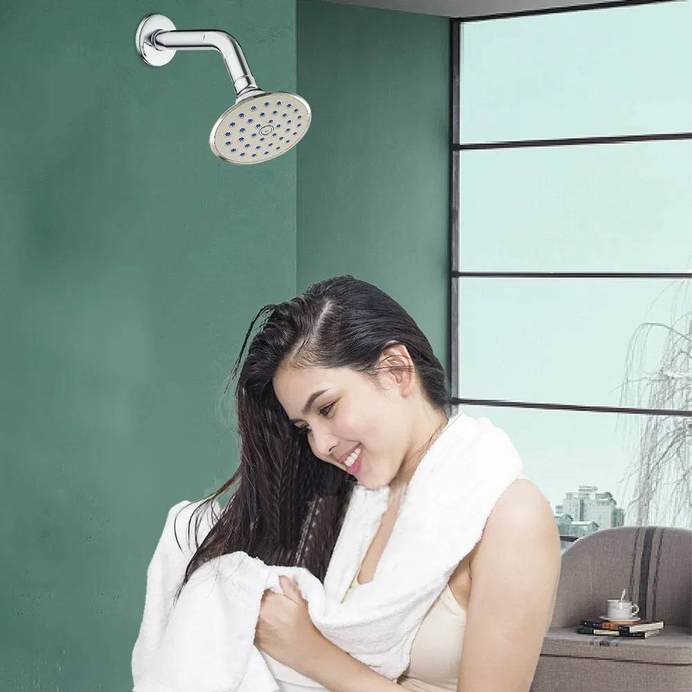 Chrome Polish Sanitary Ware 4" ABS Plastic Overhead Shower Head