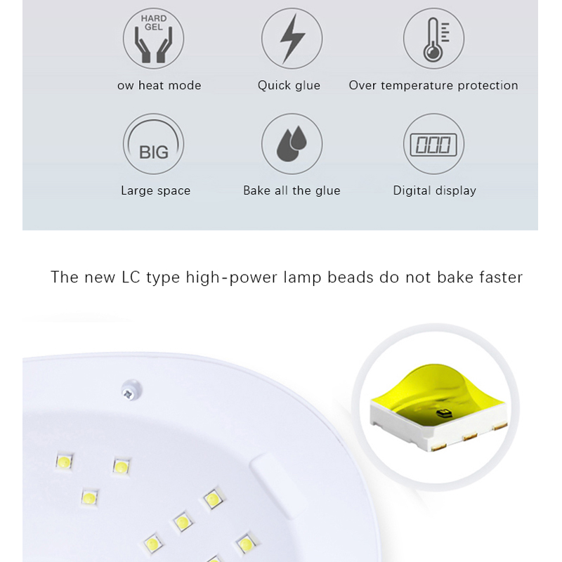 Professional Gel Polish LED Nail Dryer Lamp Sun 19 110W Sunuv LED Nail Lamp