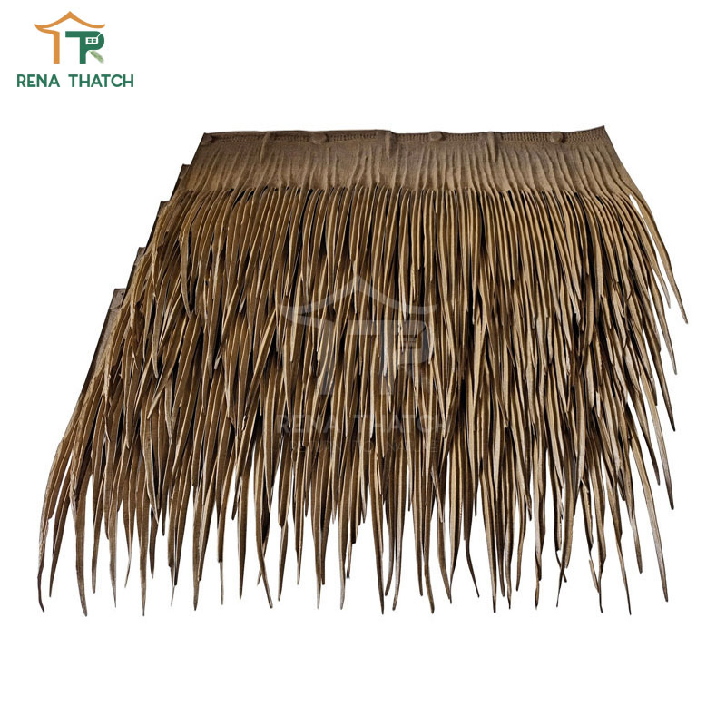 Plastic Fireproof Artificial HDPE Synthetic Palm Panel Palapa Viva Palm Artificial