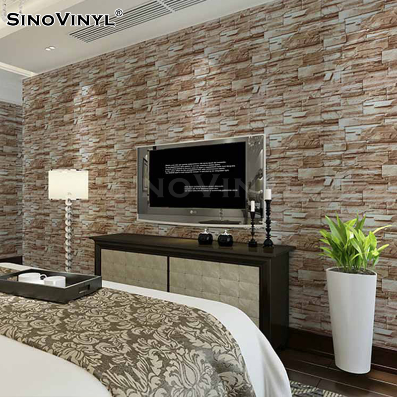 Factory Price Self-adhesive 3D Effect Decorative Wallpaper Sticker Removable Vinyl