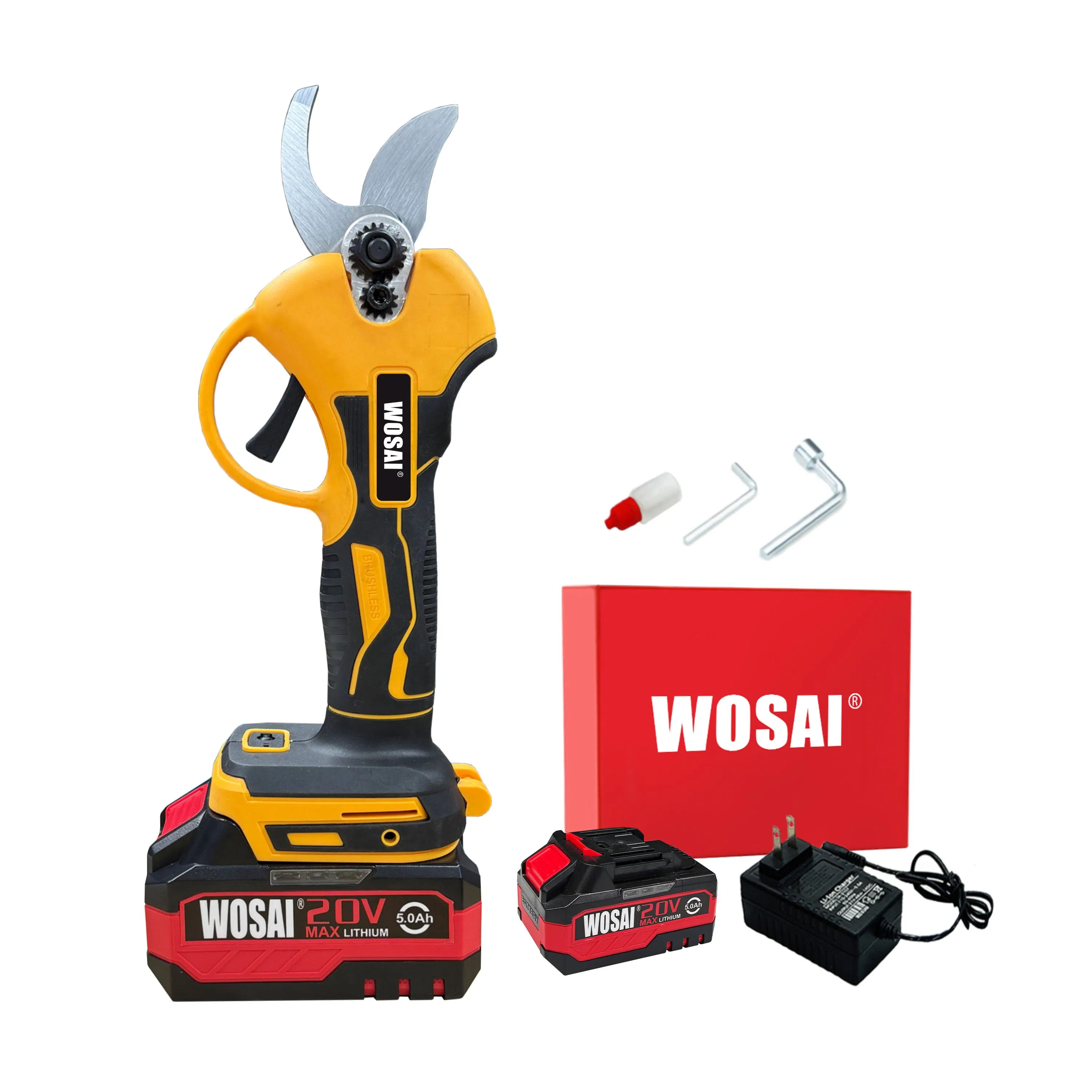 Аккумуляторные электросекаторы Wosai 20V для сада