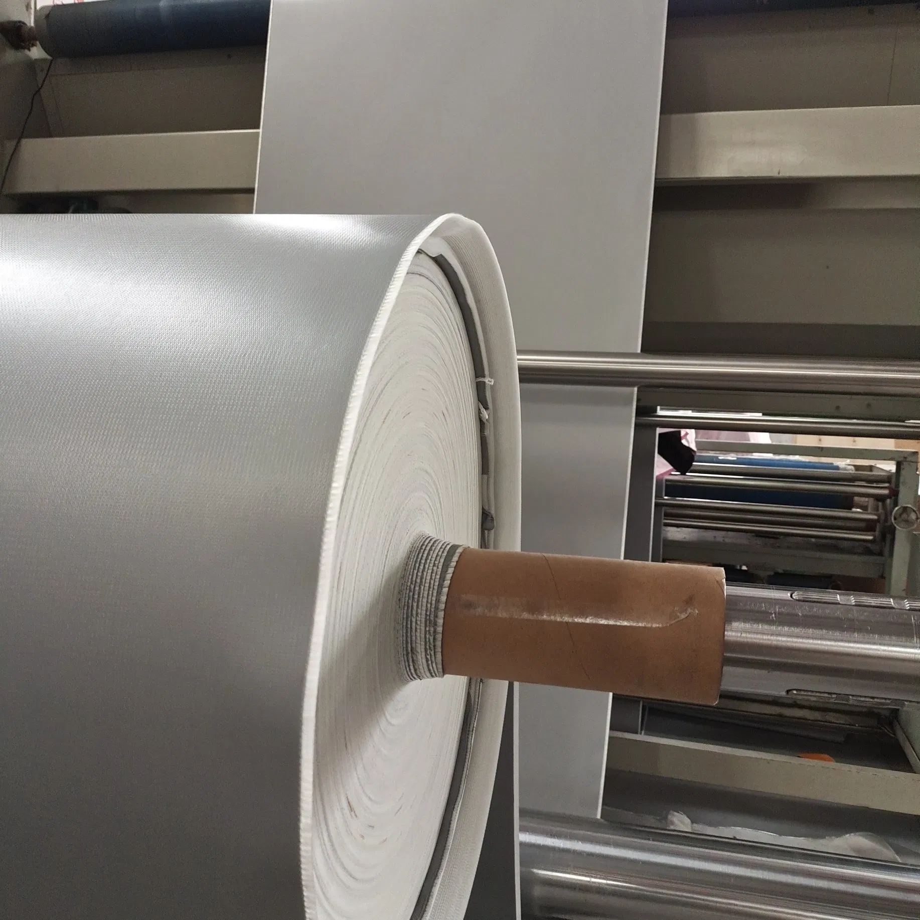 Silicone / PU Coated Steel Wire Inserted Fiberglass Glass Fiber Fabric for Smoke and Fire Curtain Shutter