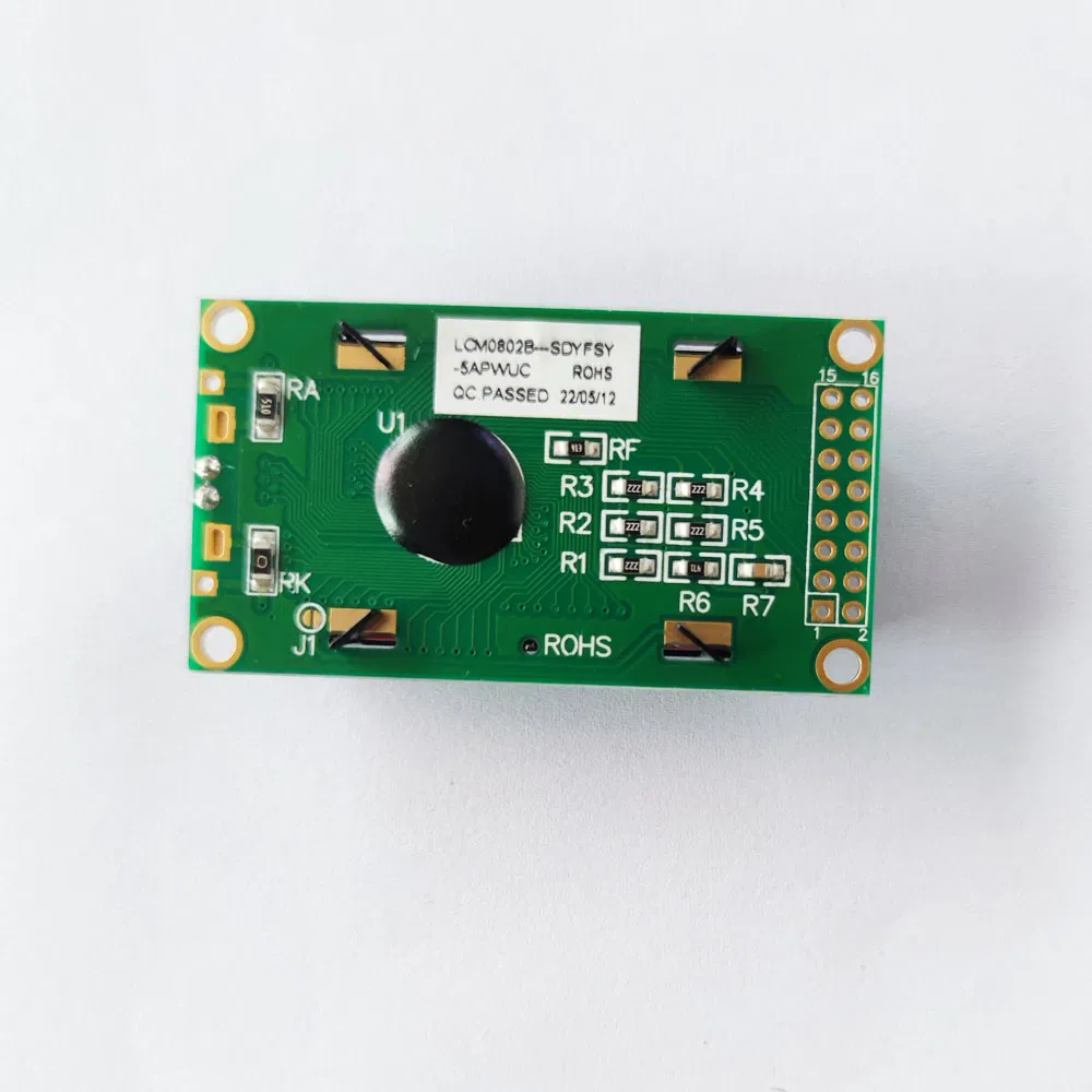 Factory Delivery 3V 5V Small Screen Mono 8*2 Character COB LCD Display