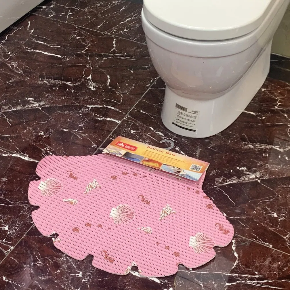 Custom Printed Indoor Anti Slip PVC Foaming Kitchen Rug Floor Toilet Mat