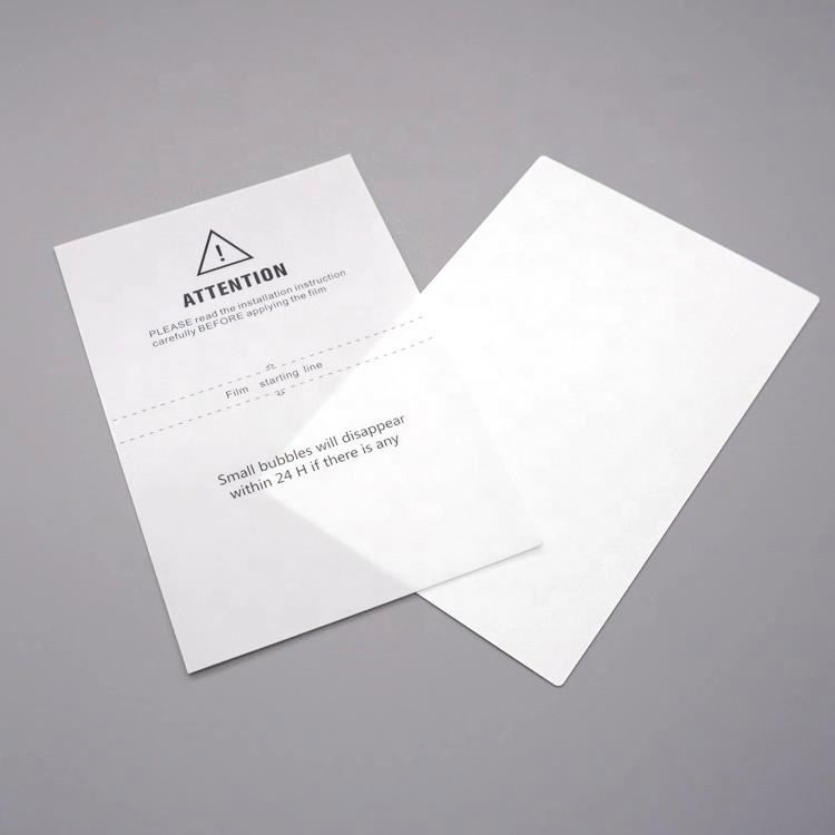 Fob Free Samples Anti-Scratch Clear Soft TPU Sheet Screen Protector Full Coverage for Curve Edge Screens