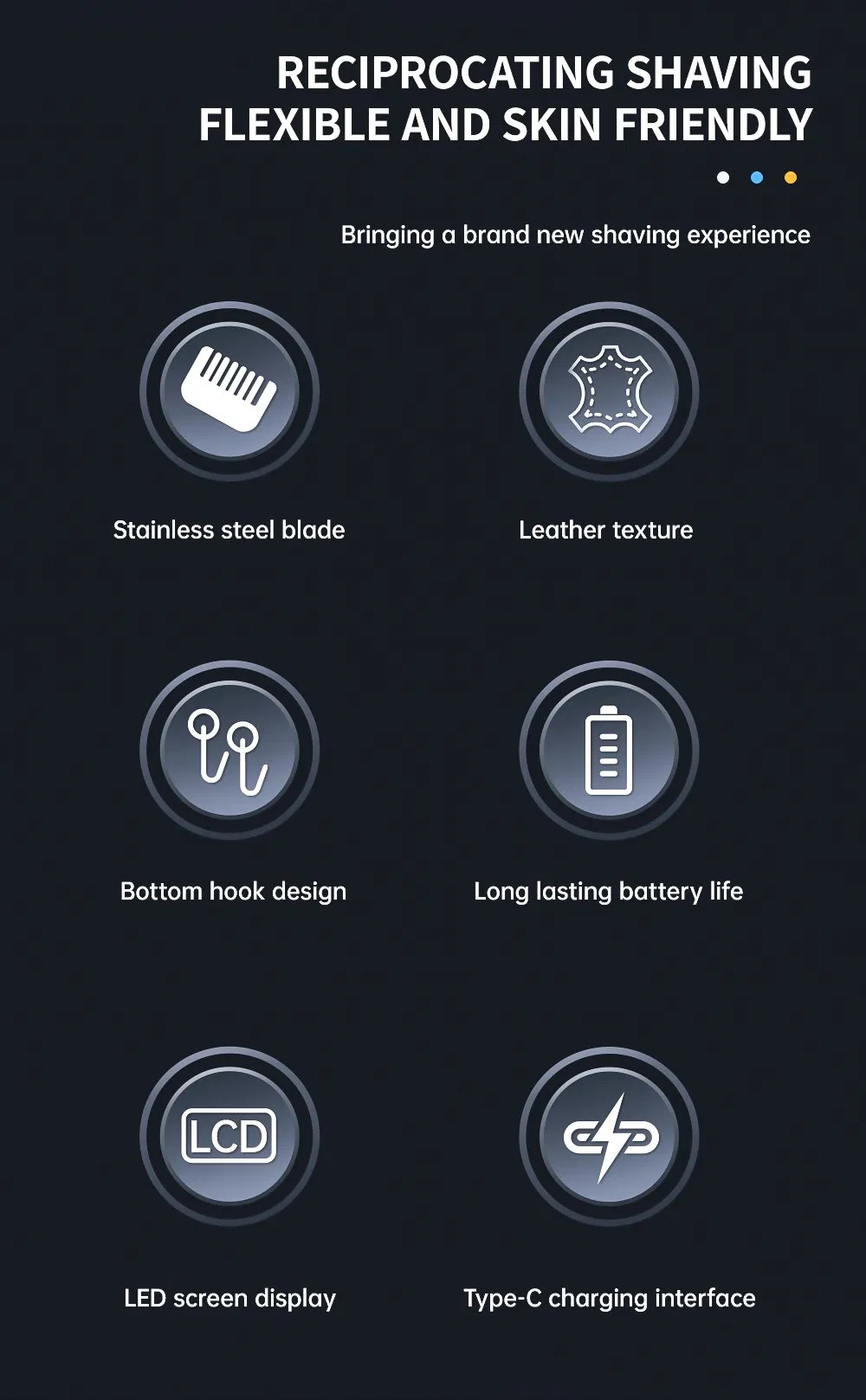 Lilipro M8 Hair Cutting Machine Cordless Zero Gapped Hair Trimmer with LED Display