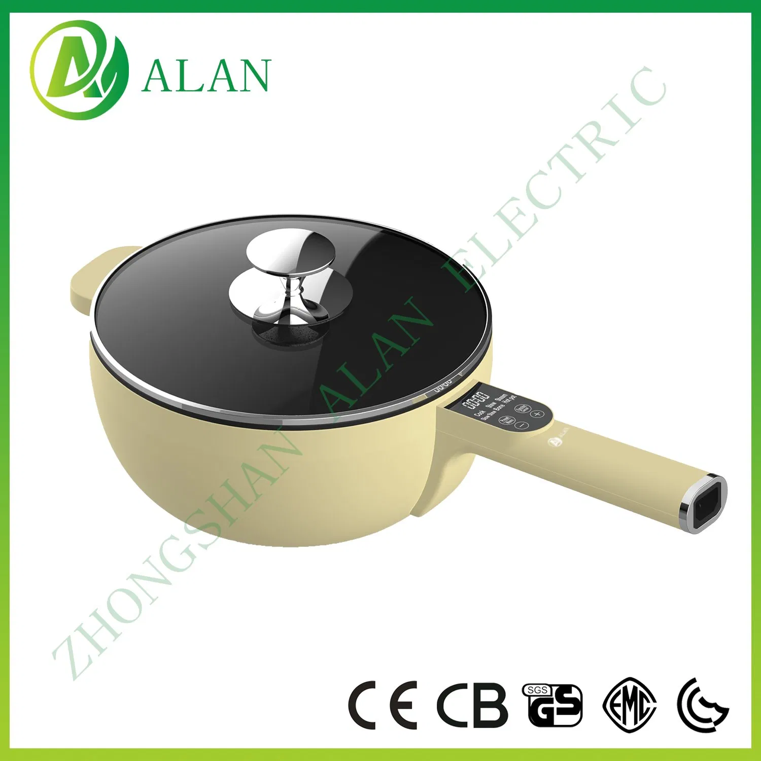 Home Appliance Electric Frying Pan 3L Non Stick Portable Automatic Electric Skillet Hot Pot
