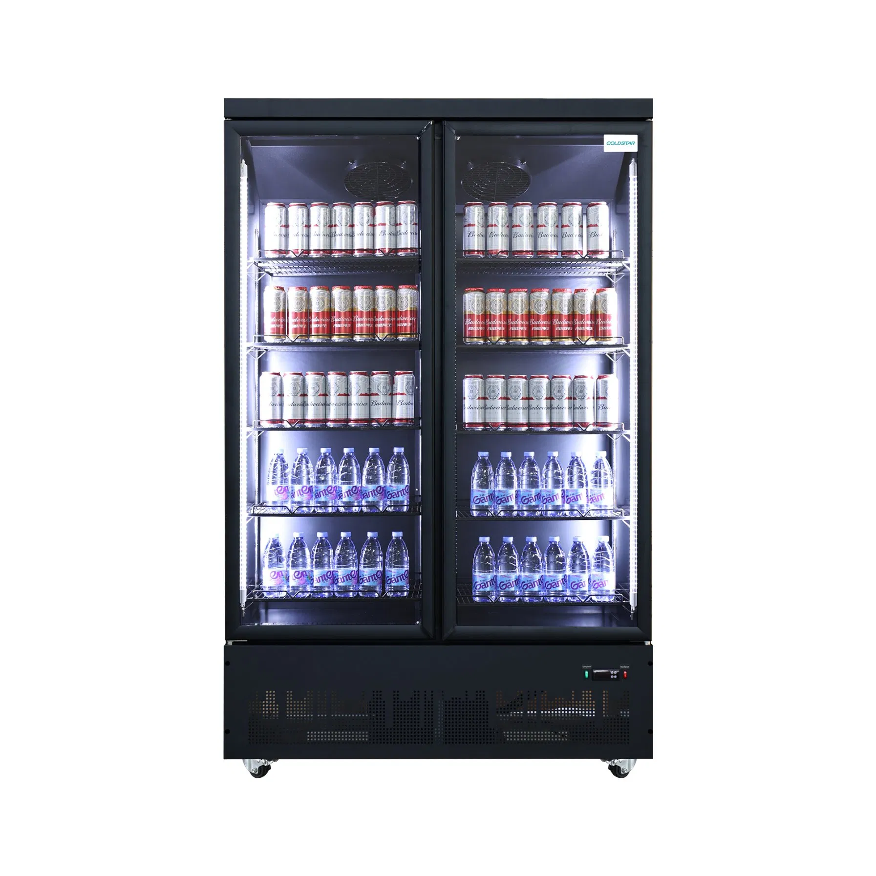 Supermarket Beverage Cooler Glass Door Showcase Commercial Wine Display Refrigerator Fridge