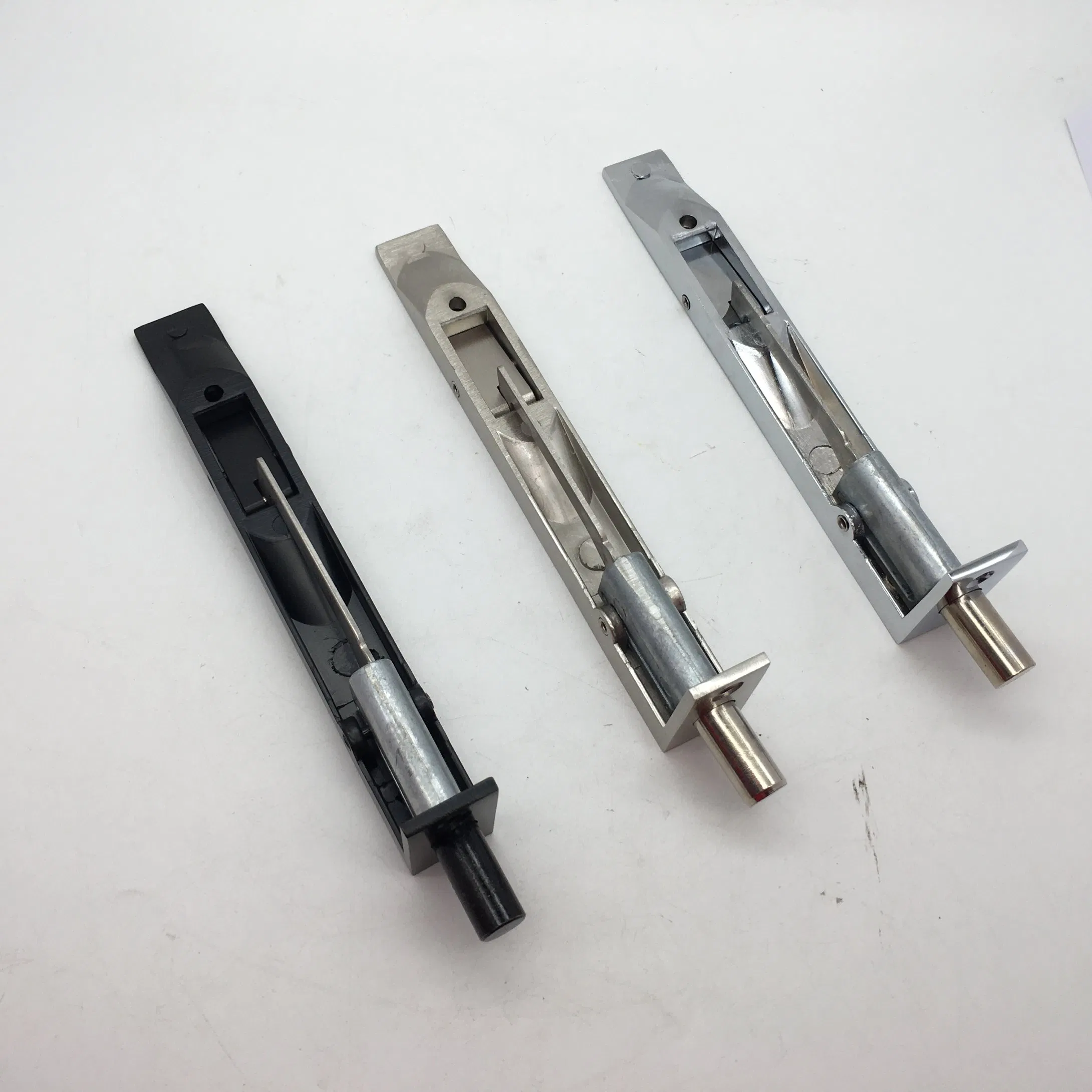 Zinc Alloy Door Bolt Security Door Guard Lever Action Flush Latch Slide Bolt Lock