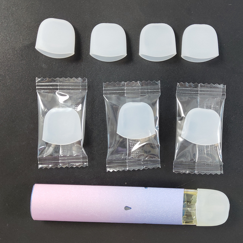 Disposable E Silicone Test Nozzle Protective Cigarette Cover Tips with Hole
