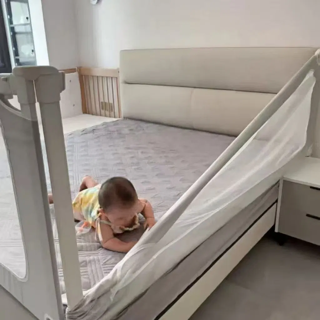 Good Quality Two-Lock Nylon Material Bed Rail for Baby Baby Safety Guard