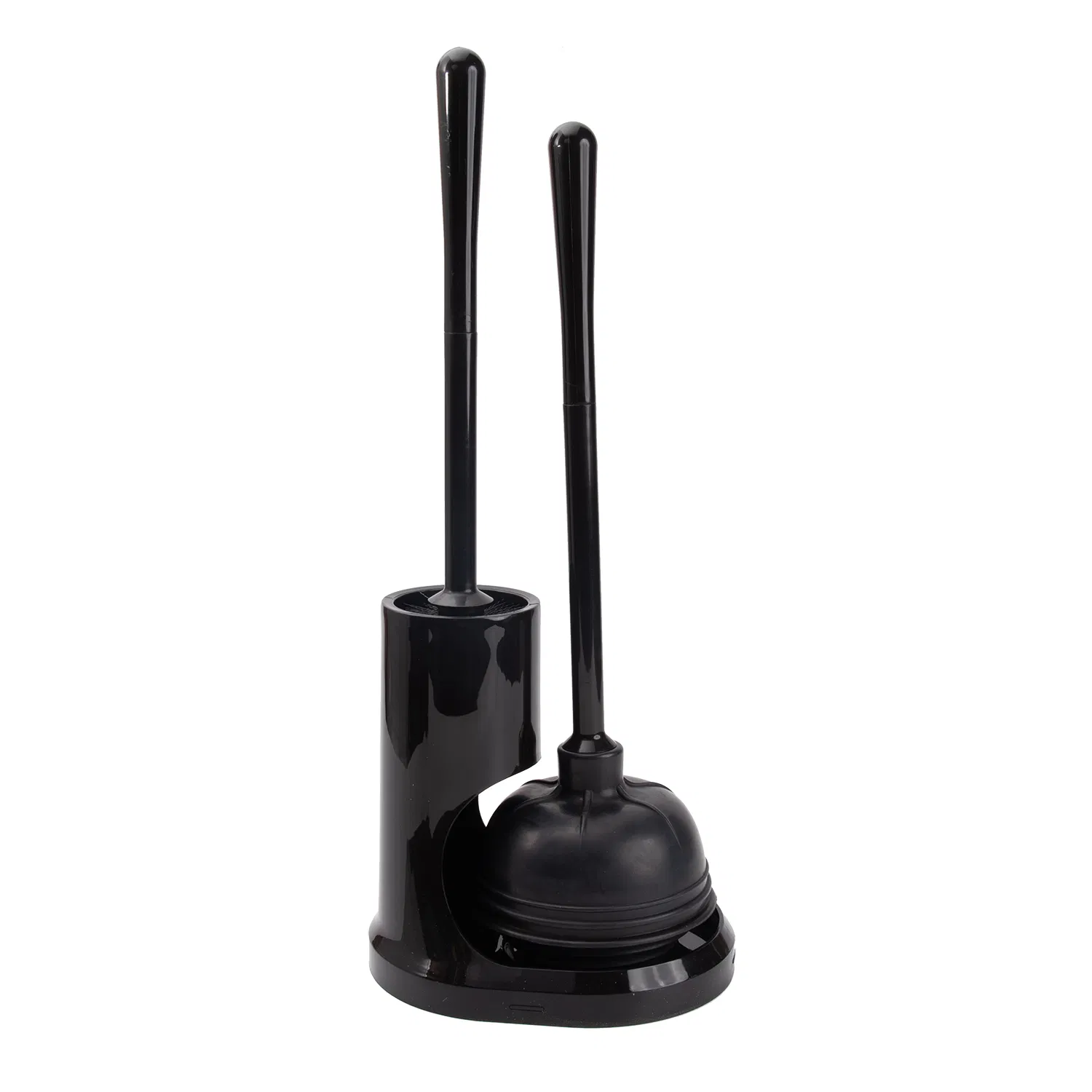 Custom Bathroom Cleaning Tools Toilet Brush with Ventilated Holder Toilet Plunger and Bowl Brush Combo