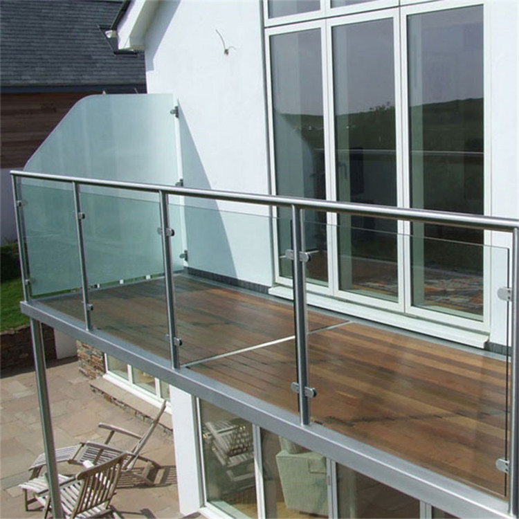 Outdoor Rail Post Glass Railing for Staircase Stair