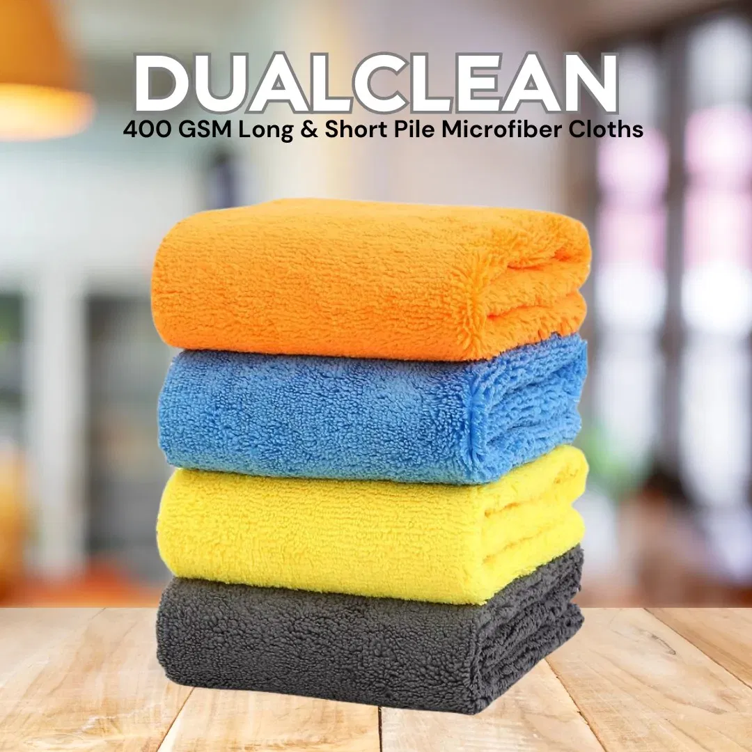 Custom Printed 36-Packs 400GSM Premium Microfiber Cleaning Cloths Car Towels